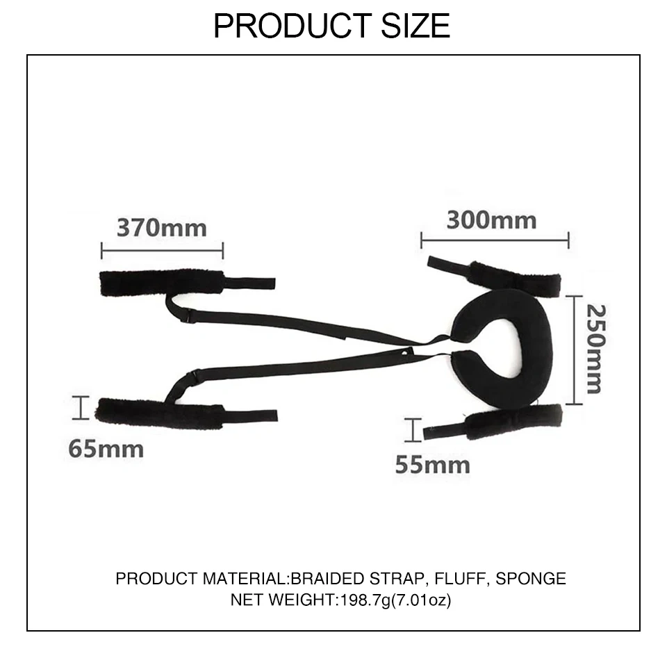 Women's Bondage Gear-Black Red Pink Handcuffs with Ankle Cuffs BDSM Accessories for Adult Sex Sex Toys Kits Whips Included