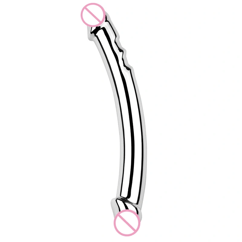 Double-Headed Stainless Steel Anal Plug Metal Prostate G-Spot Massager Sex Toys for Men and Women for Butt Plug Sex Games
