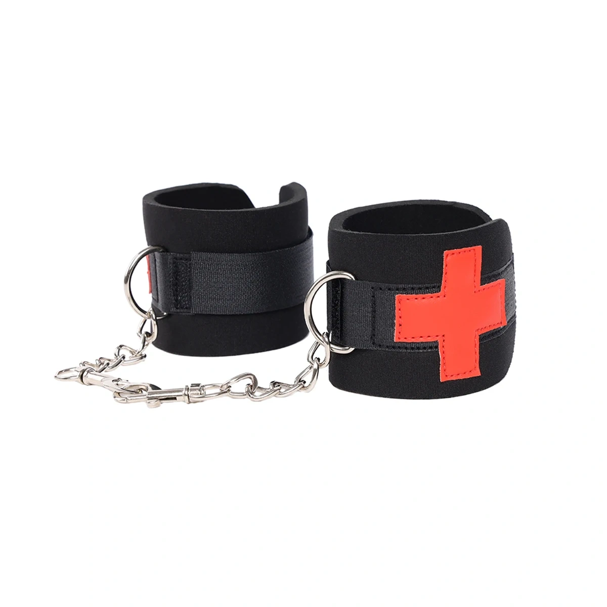 Lovely Nurse Sex Toy for Women Pink Leather Handcuff with Footcuffs Black Bondage Gear BDSM Type Sexy Juguetes Sexuales
