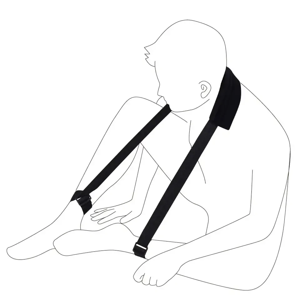 Bondage Gear Black Ankle Cuffs with Bondage Belt Adult Sex Toys for Women BDSM Juguetes Sexuales