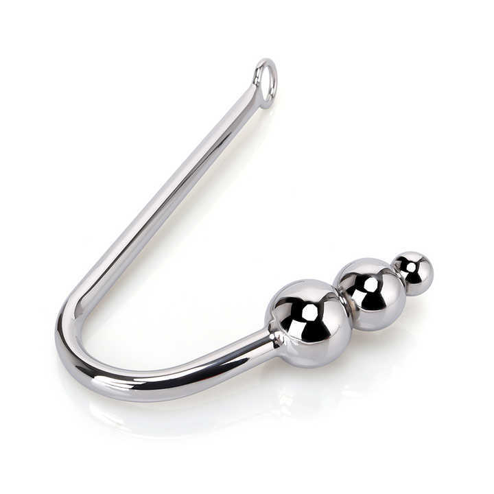 Stainless Steel Anal Toys for Men and Women 3 Balls Anal Hook and Bondage Gear Butt Plug Adult Sex Juguetes Sexuales