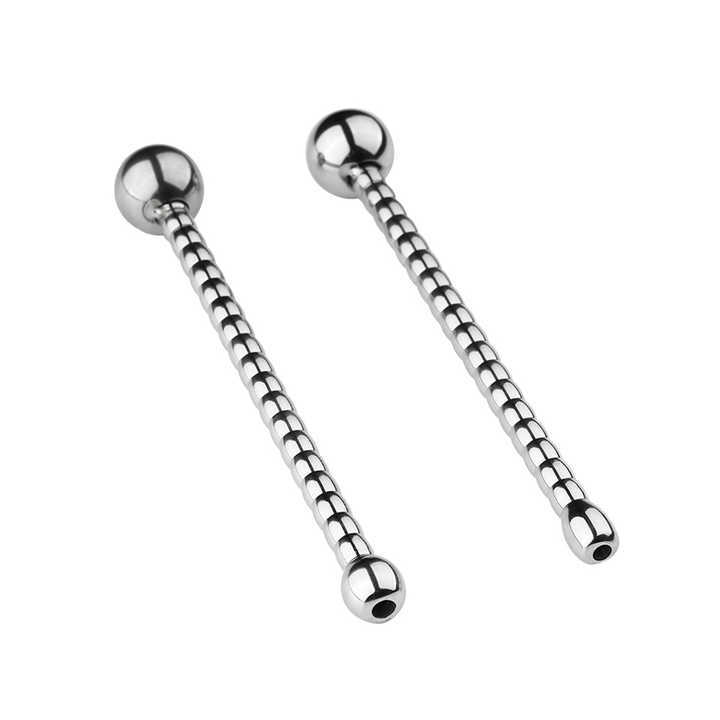 Stainless Steel Urethral Dilator with Round Head Penis Toys for Adult Sex Two Sizes Man Sex Toys