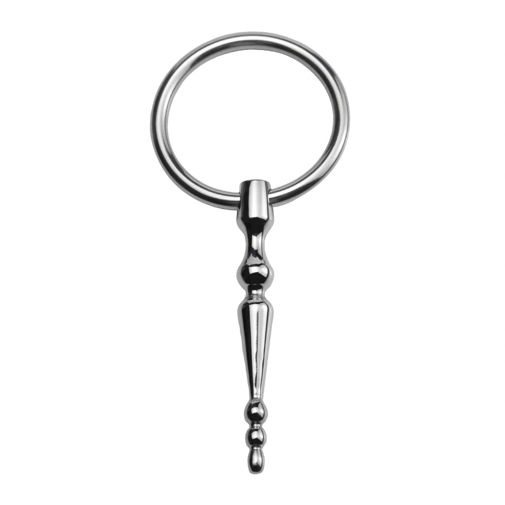 Short Urethral Sounds Penitoy with Ring for BDSM Sex Stainless Steel Pain Juguetes Sex Toys for Men Adult Usage