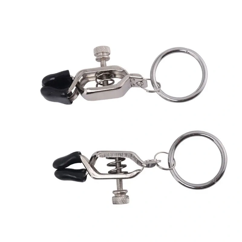 Stainless Steel Nipple Toys for Women Metal Nipple Clamps with Round Ring BDSM-SM Sex Toys Bondage Gear Juguetes Sexuales