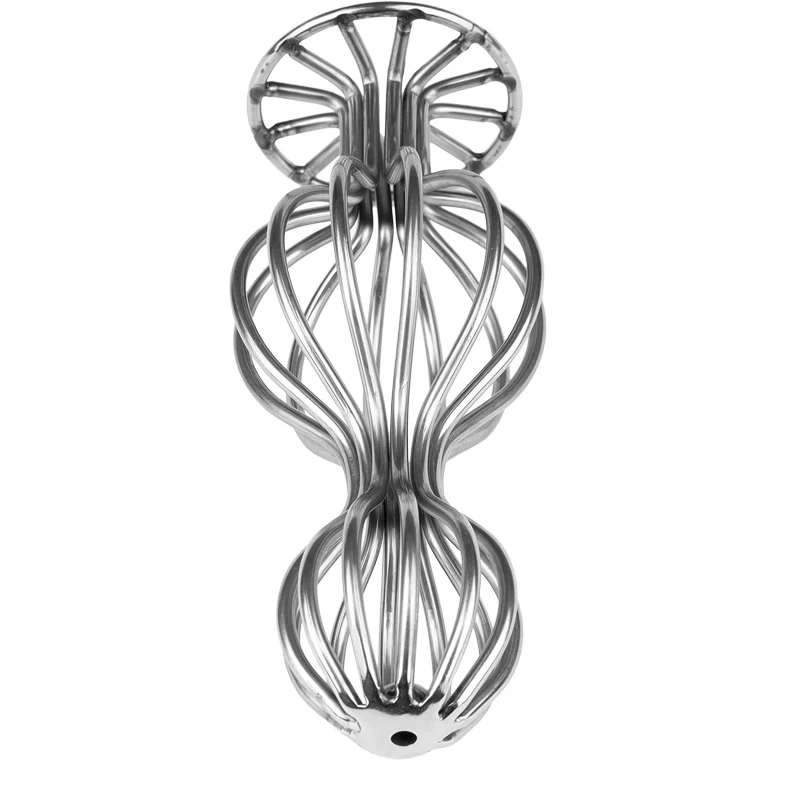 Double Ball Stainless Steel Anal Toys Round Base Hollow Butt Plug Set Adult Sex Toys Made of Durable Metal