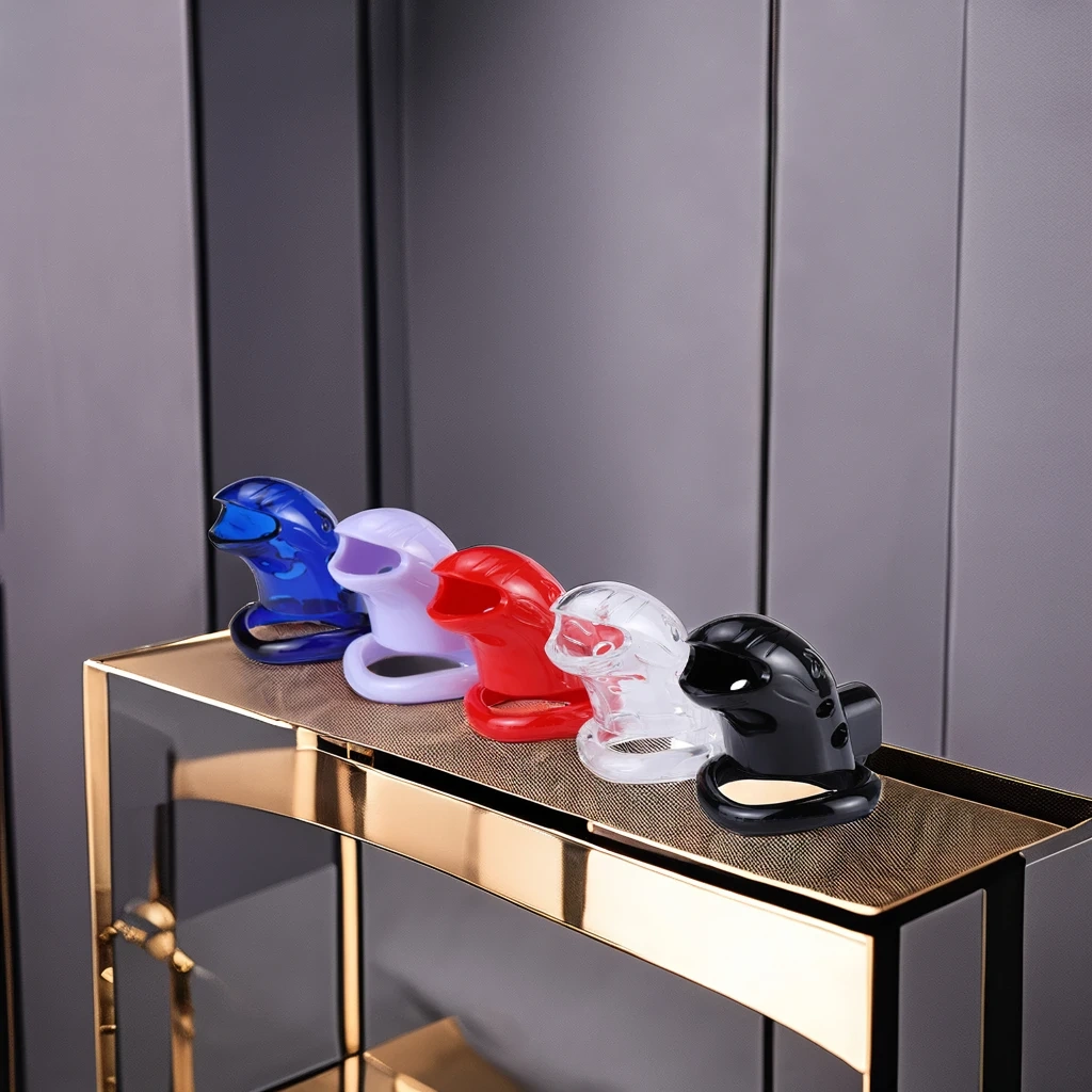 New Model BDSM PC Male Chastity Device Cock Chastity Cage with Magic Lock Penis Lock Cock Ring Sex Toy for Men Juguetes Sexuales