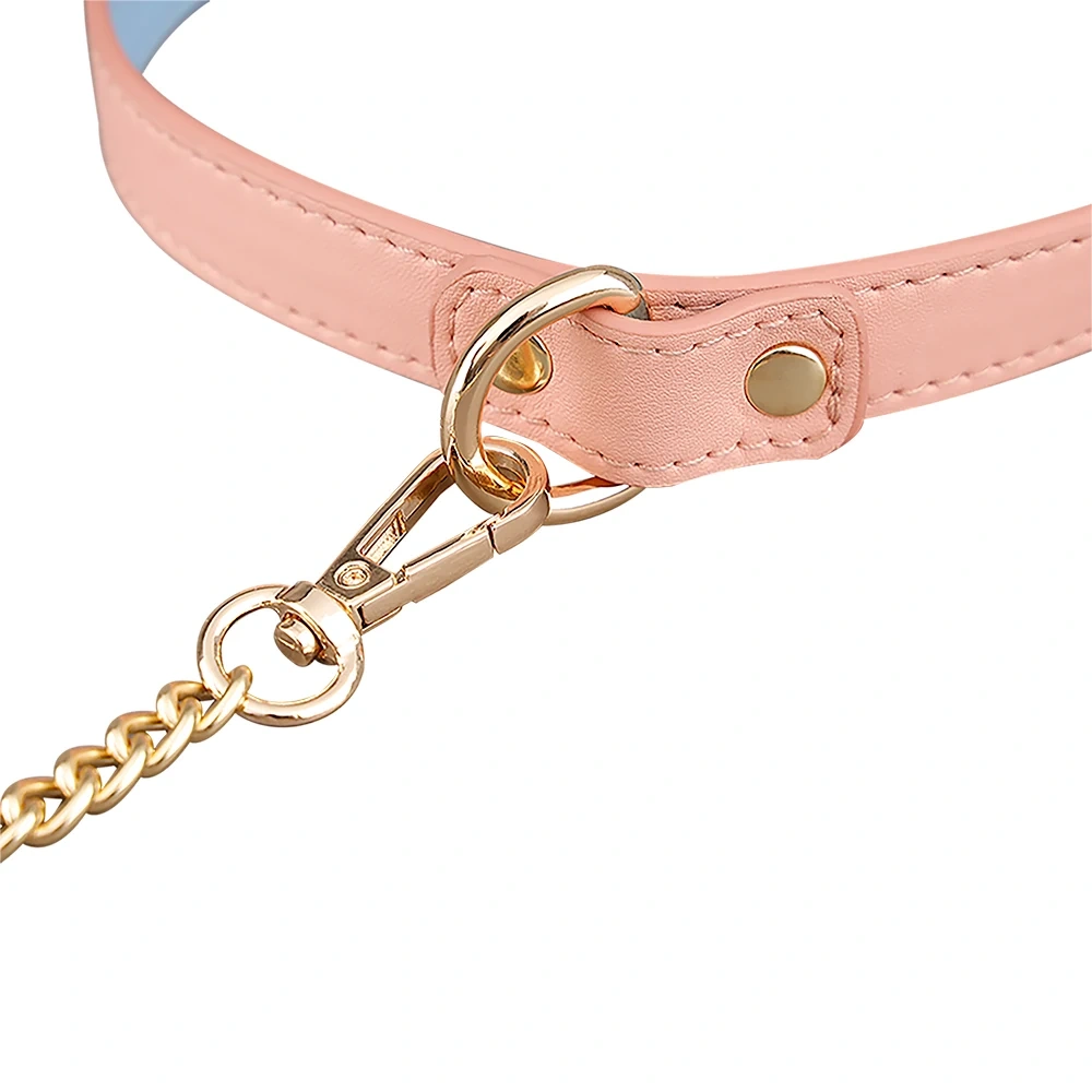 Bondage Gear 3-Color Pu Leather Collar Kit Sex Toys for Women Adult SM Products