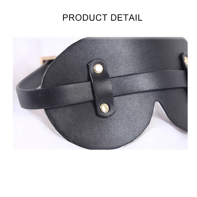 Bondage Gear 3pcs Pu Leather Set Adult SM Sex Products Kits with Blindfold Juguetes Sexuales Para Mujeres