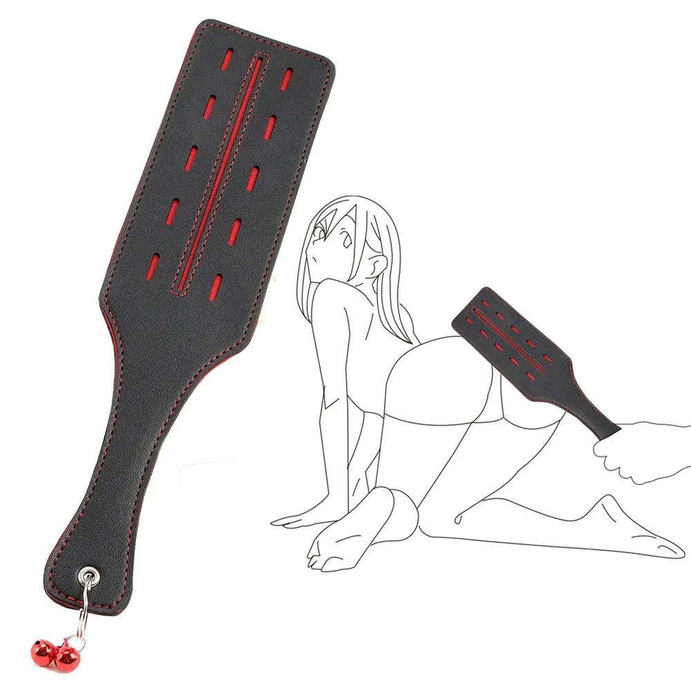 Bondage Gear Red Heart PU Leather Paddle Kit Sex Toys for Women/Men BDSM Spanking Whip Juguetes Sexuales