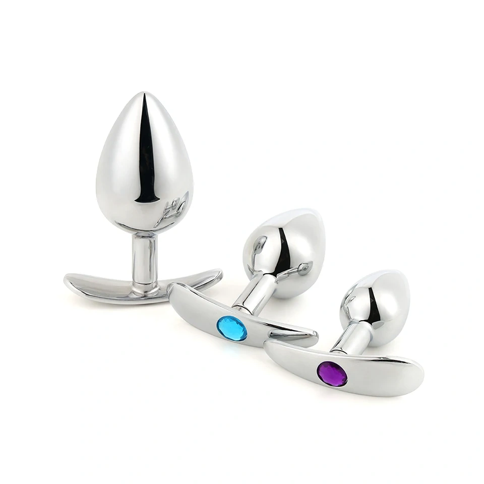 Anchor-Shaped Butt Plug Jewel Anal Sex Toys for Women and Men Durable Metal Material