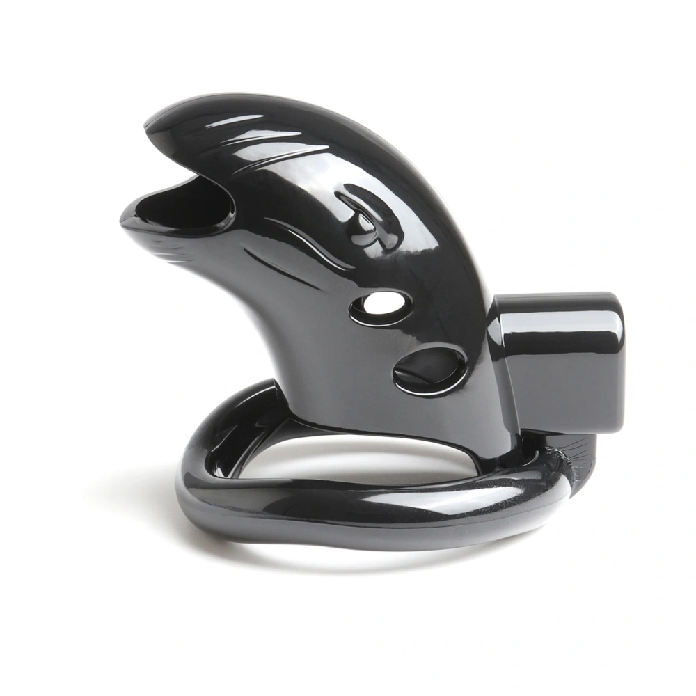 Red PC Plastic Cock Cage 3-Ring Chastity Device Penis Lock for Adult Sex Games and Toys Juguetes Sexuales for Men
