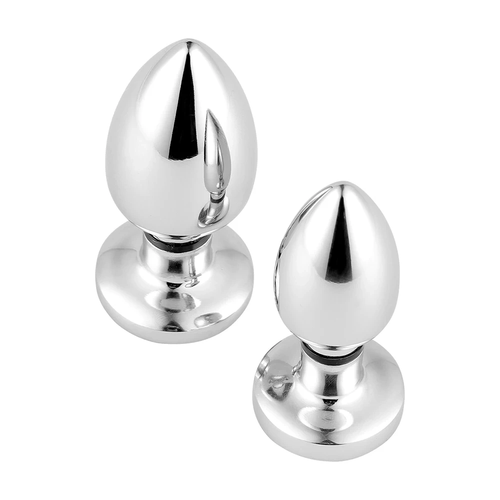 Women/Men's Round Base Silicone Metal Anal Plug Vibrator with Electric Shock Feature Sex Toys for Anal Play Juguetes Sexuales