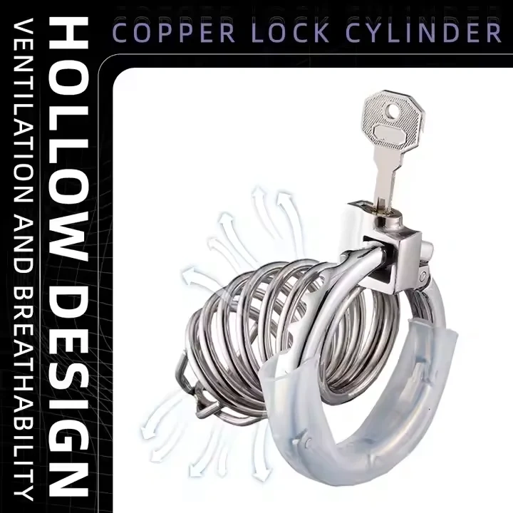 Adjustable Adult Male Chastity Lock Cage Serpentine Shaped Sex Toys BDSM Gear BDSM SM Bondage Gear for Men