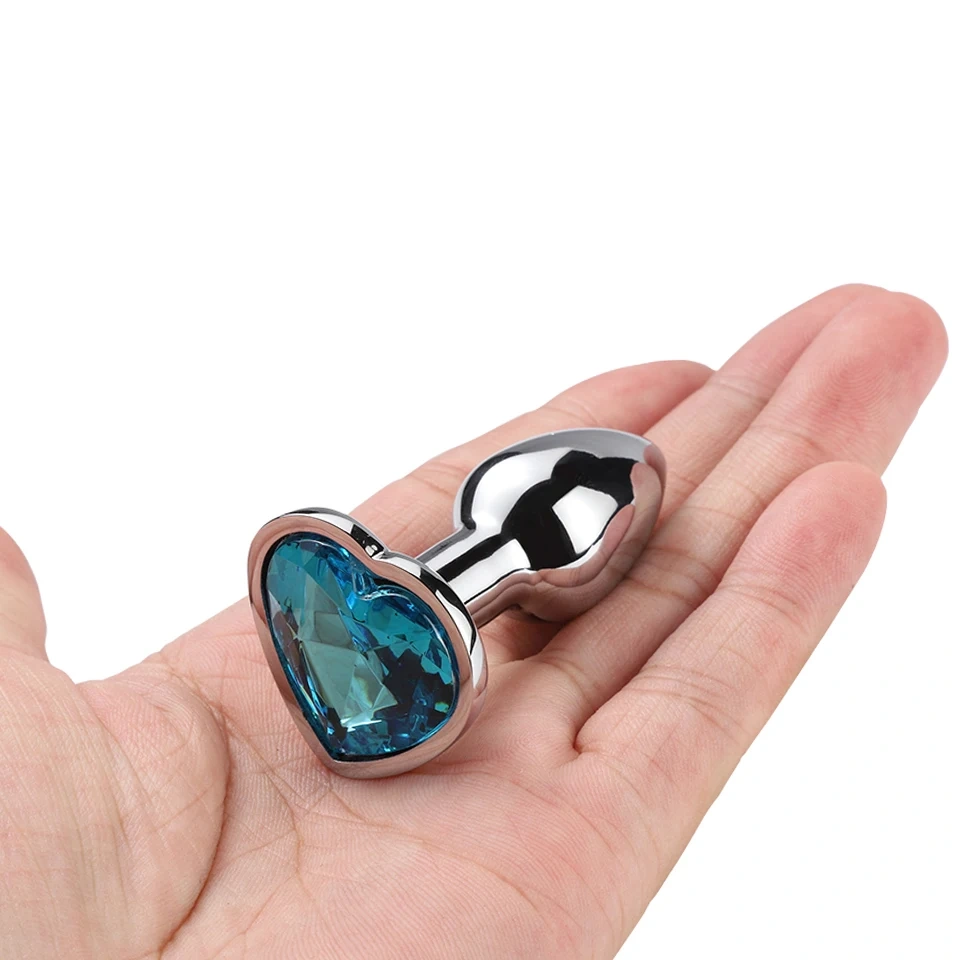 Mini Heart Base Aluminum Alloy Butt Plug Sex Toys for Women and Men Anal Plug with Juguetes Sexuales