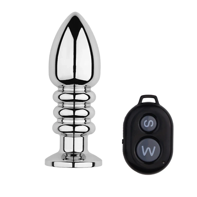 FBA-021 Electric Remote Control Butt Plug Hot Adult Sex Toys Pagoda Stainless Steel and Silicone Juguetes Sexuales Animales