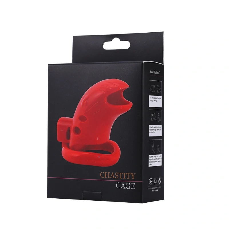 Purple Penis Lock Chastity Device 3-Ring Cock Cage with PC Material BDSM Bondage Gear for Men Sex Toys for Adult Play