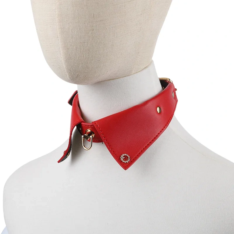 Black Red Pink Colla Bondage Kits with PU Leather Sex Harness Gear for Women's SM Roleplay Toys and Juguetes Sexuales
