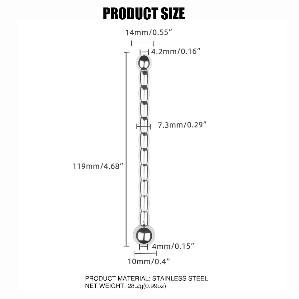 Stainless Steel Urethral Sound Hollow Penis Plug Sex Toys for Men Bondage Gear Juguetes Sexuales