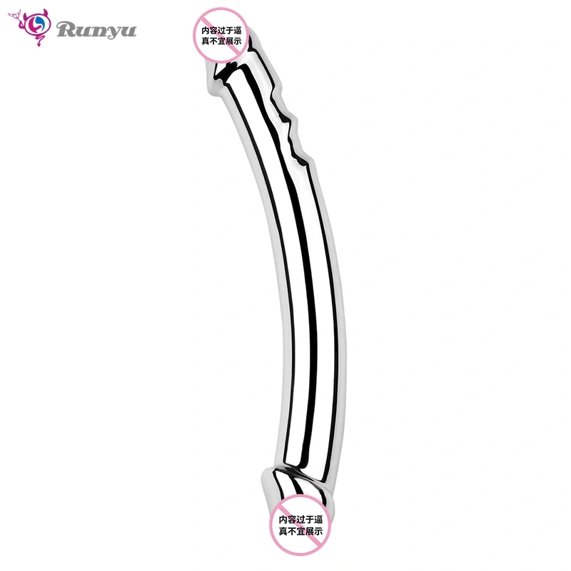 Double-Headed Stainless Steel Anal Plug Metal Prostate G-Spot Massager Sex Toys for Men and Women for Butt Plug Sex Games
