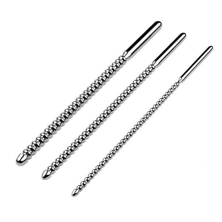 3 Size Long Sounding Urethral Stainless Steel Pain BDSM Penis Plug Sex Toys for Men Bondage Gear by Penis Toys