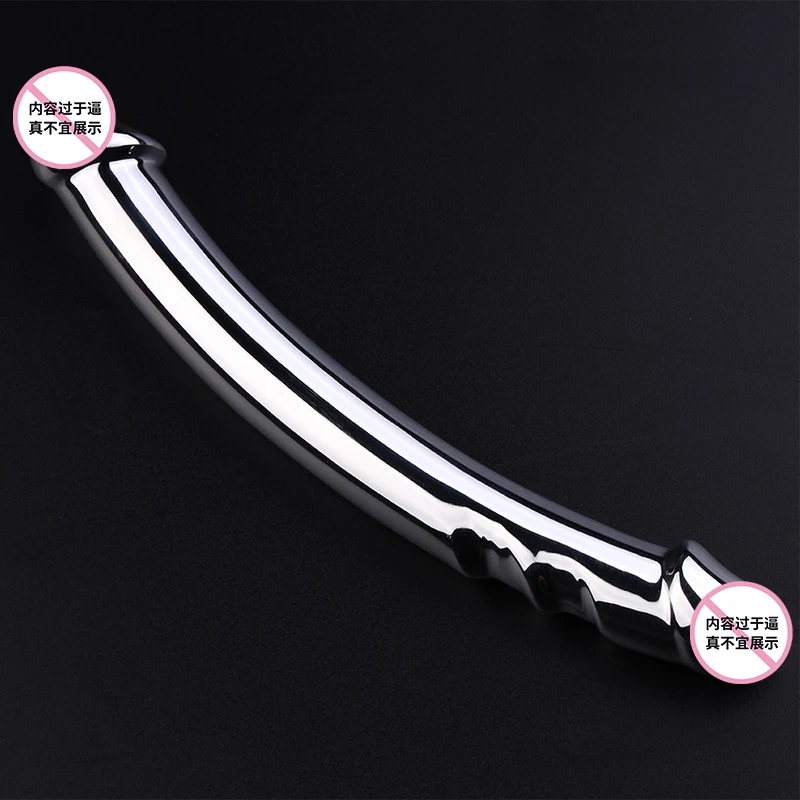Double-Headed Stainless Steel Anal Plug Metal Prostate G-Spot Massager Sex Toys for Men and Women for Butt Plug Sex Games