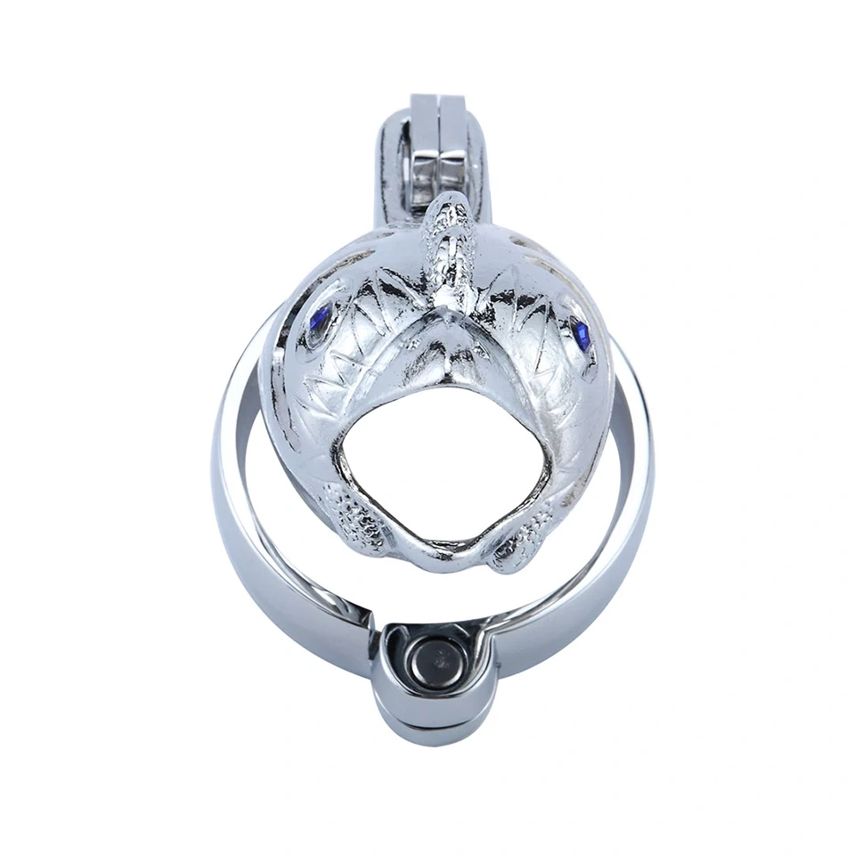 Stainless Steel Zodiac Chicken Chastity Cage Male Sex Toy Penis Lock Device BDSM Toys for Men