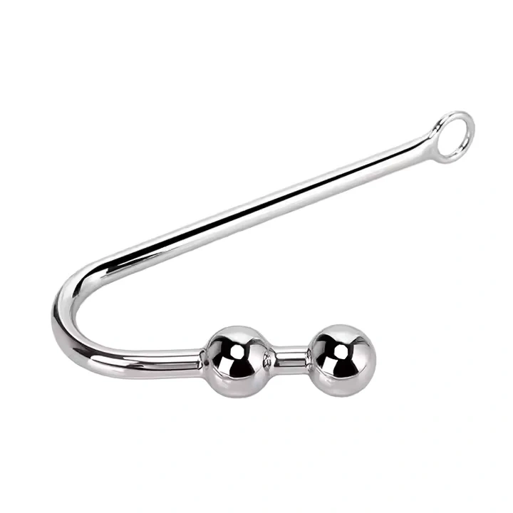 Metal Anal Hook with Two Balls Adult Sex Toys for Women for Bondage Gear and Butt Plug Anal Play Juguetes Sexuales