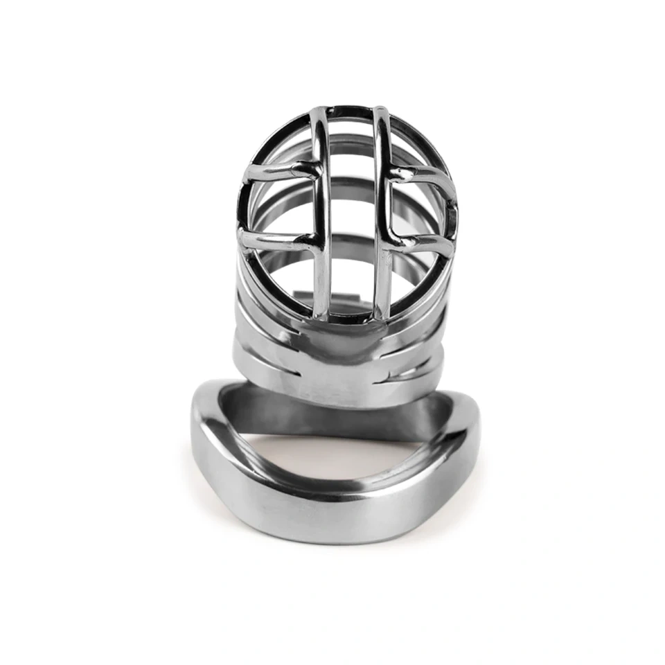 Men's Stainless Steel 5-Ring Chastity Cage BDSM Sex Toys Penis Lock and Metal Chastity Device Juguetes Sexuales