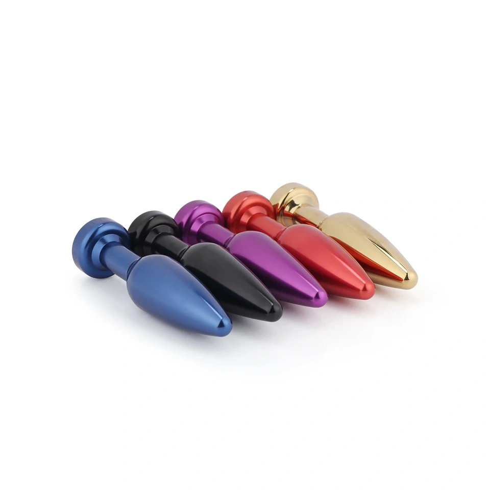 Aluminium Alloy Anal Plug Sex Toys for Women and Men Metal Bullet Butt Plug Colorful Juguetes Sexuales