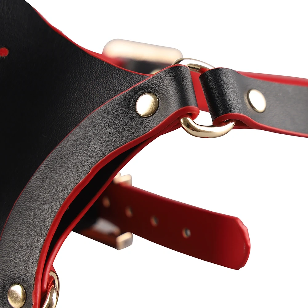 Adjustable Leather Belt Pet Play Hood Puppy Play Muzzle Sex Toys Mouth Restraint Kit Bondage Gear Kits Premium Quality Pet