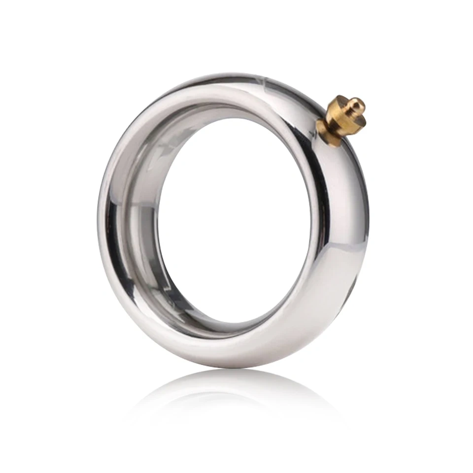 Electric Cock Ring Stainless Steel  Cock Ring Male Dick Toys Metal Penis Ring Sex Toys for Man Juguetes Sexuales