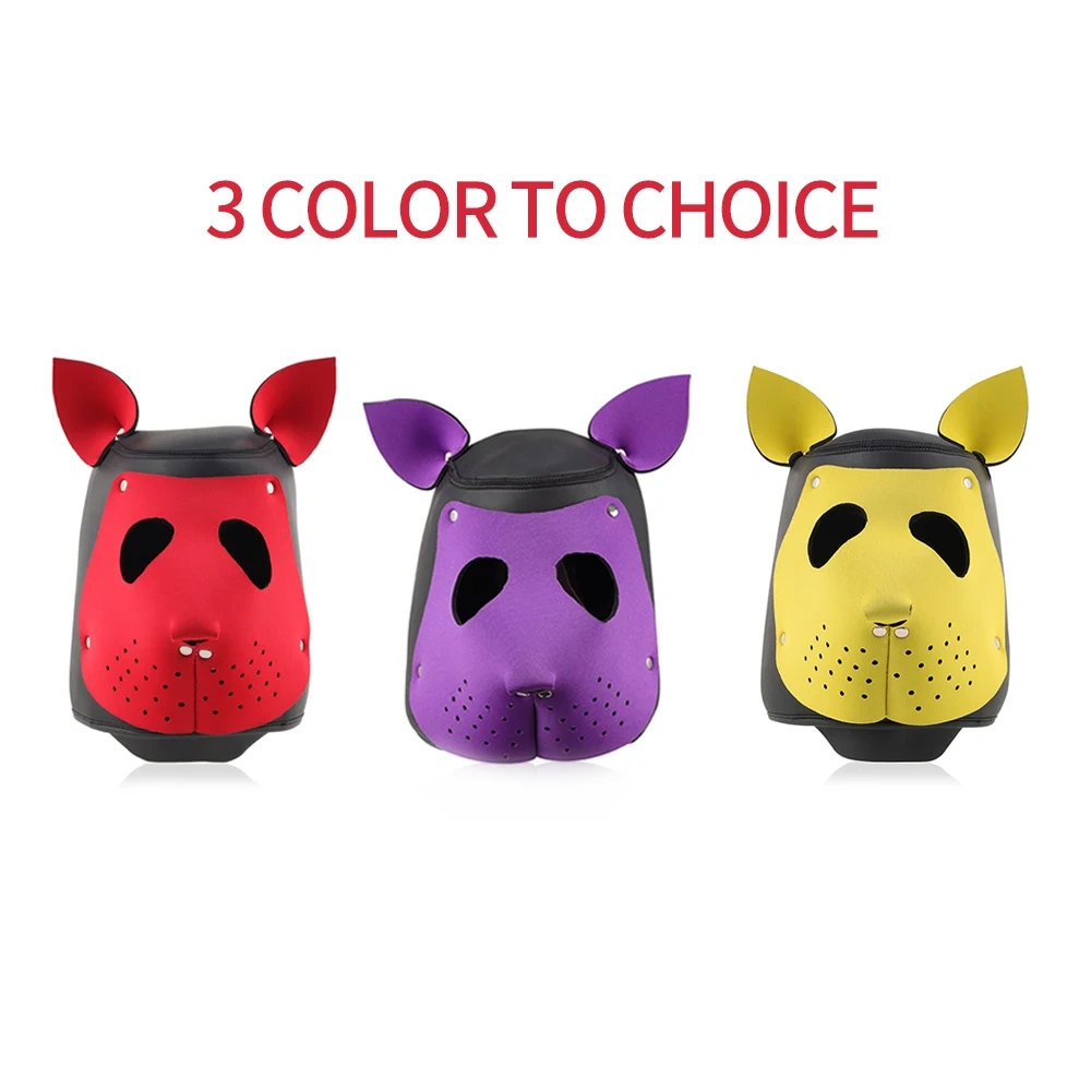Fox Hood Bondage Gear PU Leather Adult Sex Toys Adult Juguetes Sexuales BDSM Set with Mask SM Suit