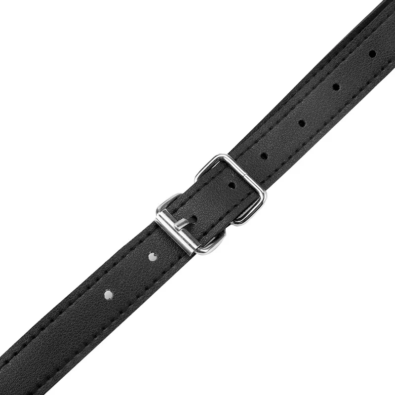 Black PU Leather Bondage Kit for Women BDSM SM Toys Lingerie and Gear Set Sexual Juguetes