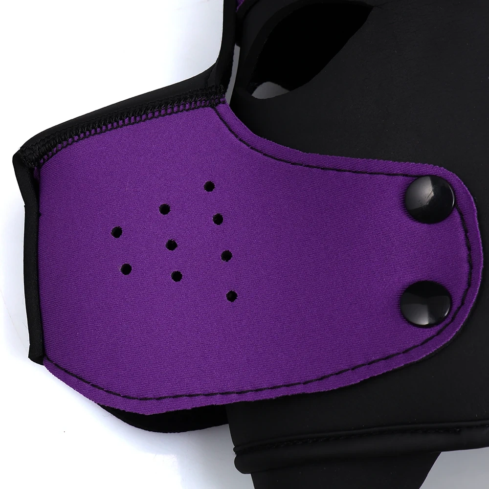 Puppy Hood Neoprene Silicone Leather Full Head Collar Sex Toy Bondage Set for Men BDSM Role Play Kit