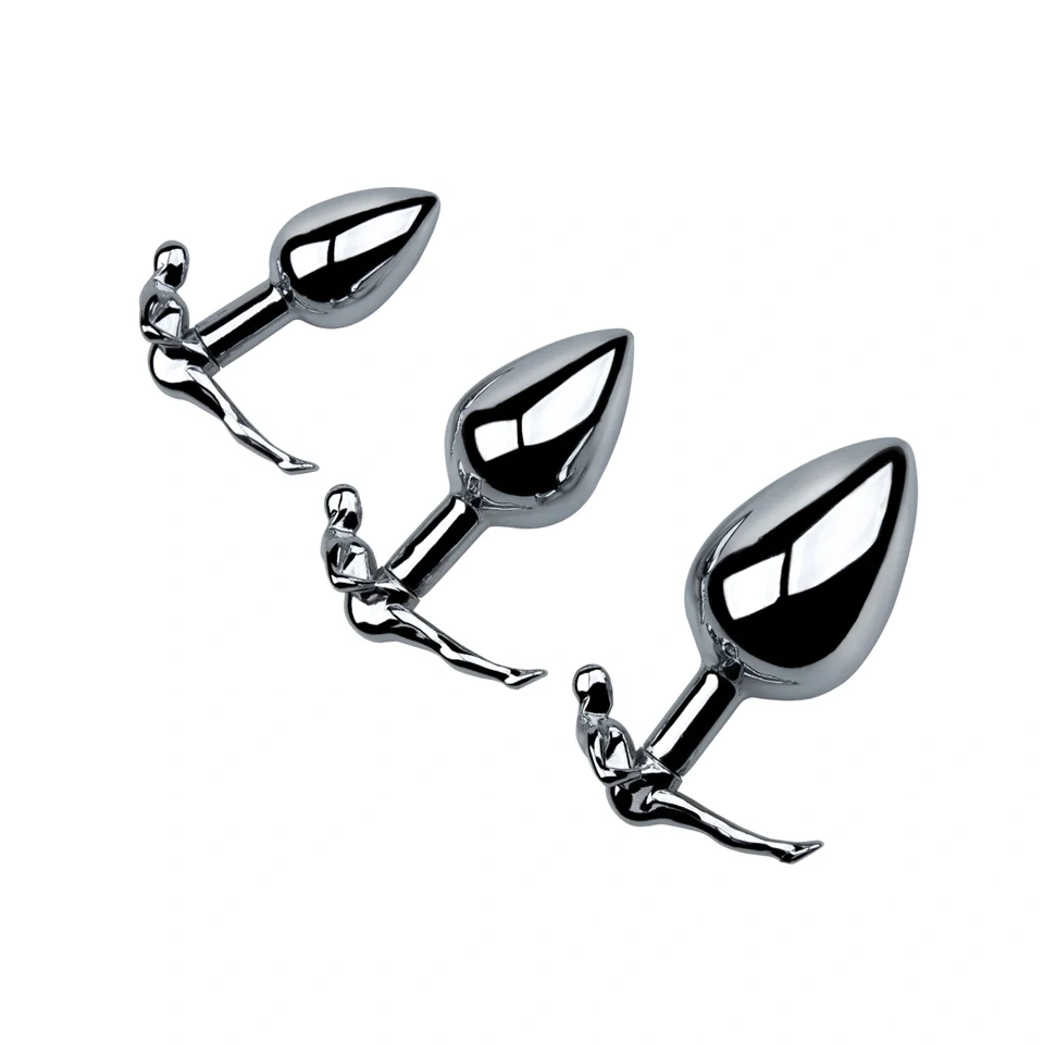 Aluminium Alloy Adult Sex Toys Human Base Anal Plug-Comfortable Butt Plug for Men and Women