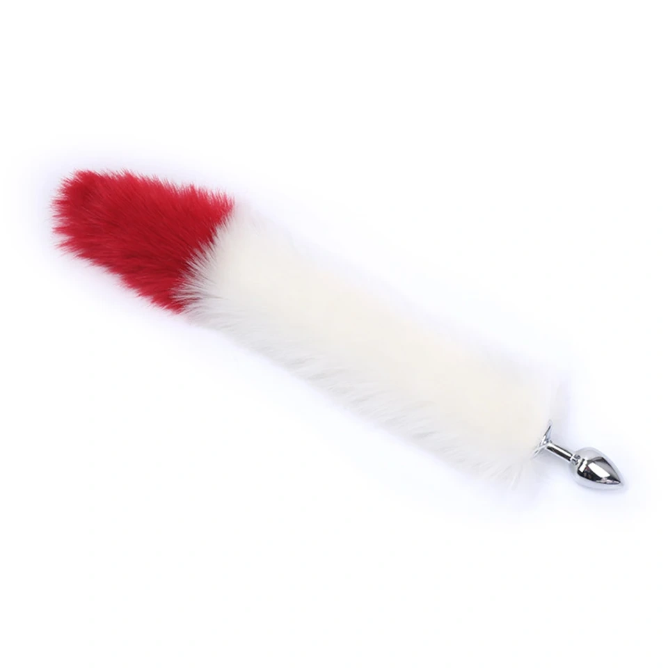 Double Color Fox Tail Butt Plug Anal Sex Toys Mix-Color Cosplay Anal Plug for Women Juguetes Sexuales