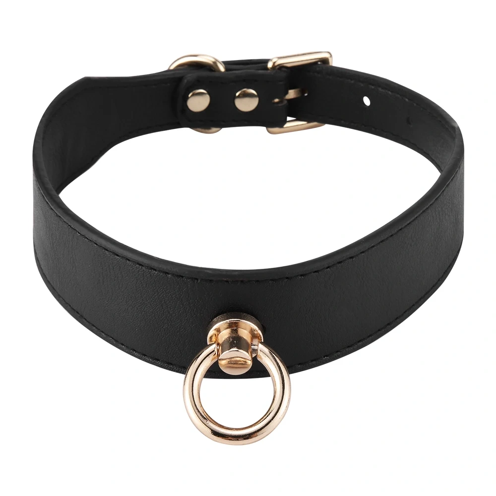 Exquisite O-Ring Collar Bondage Gear PU Leather Sex Toys for Adults Chain Leash Collar Kit with Adult Juguetes Sexuales