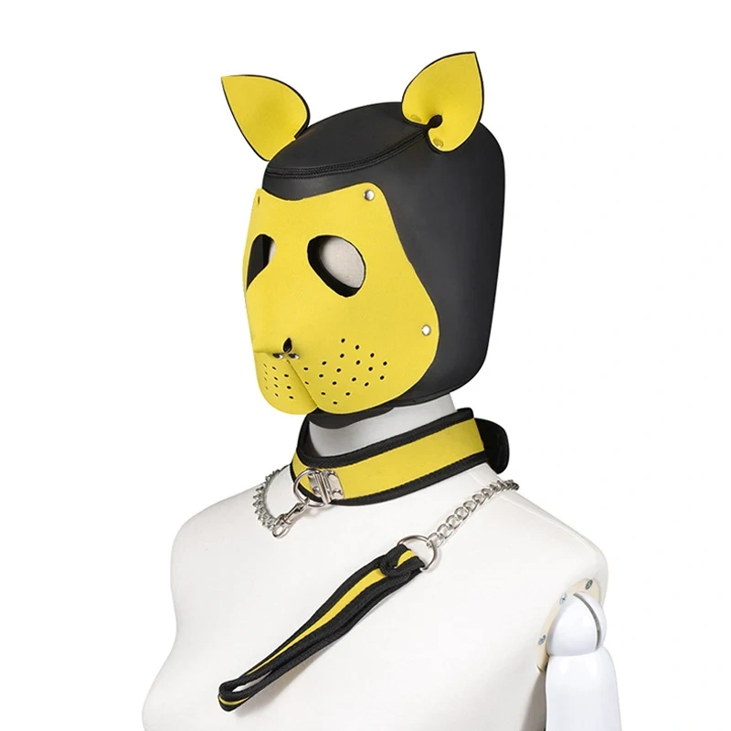 Fox Hood Bondage Gear PU Leather Adult Sex Toys Adult Juguetes Sexuales BDSM Set with Mask SM Suit