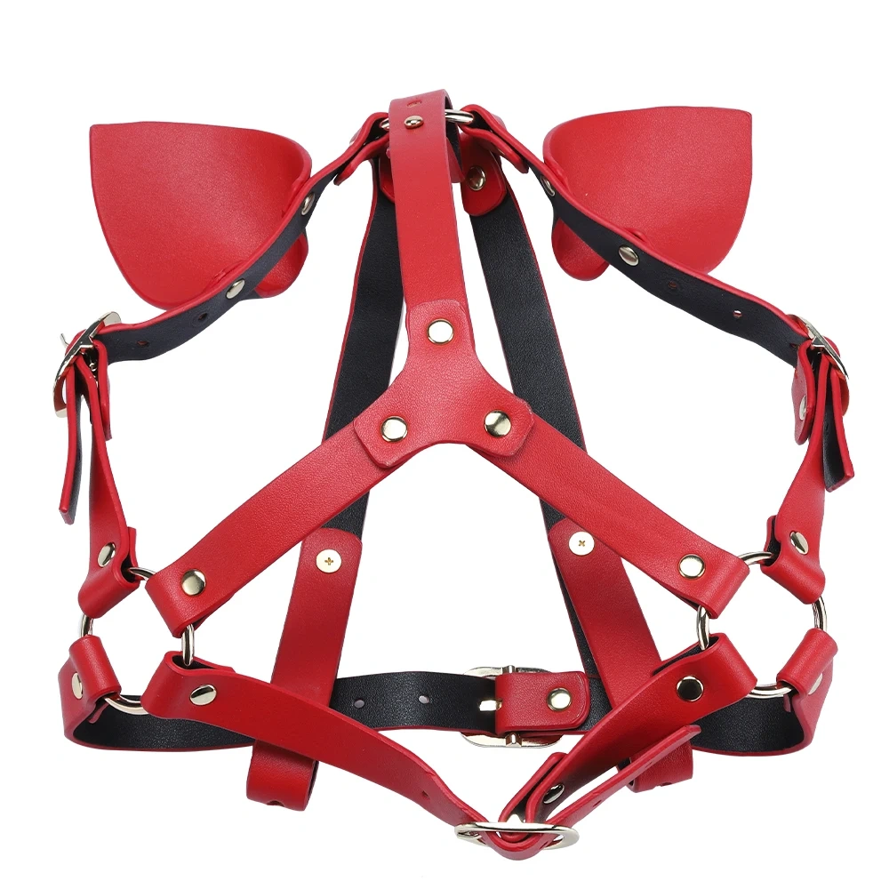 Bondage Gear Leather Face Cover Kit Pet Cosplay Cat Hood Toy for BDSM Play Adult Sex Toys for Women SM Mask Type