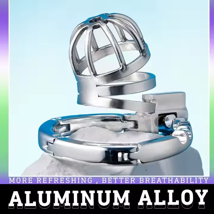Adjustable Adult Male Bondage Gear Hollow Short Chastity Cage