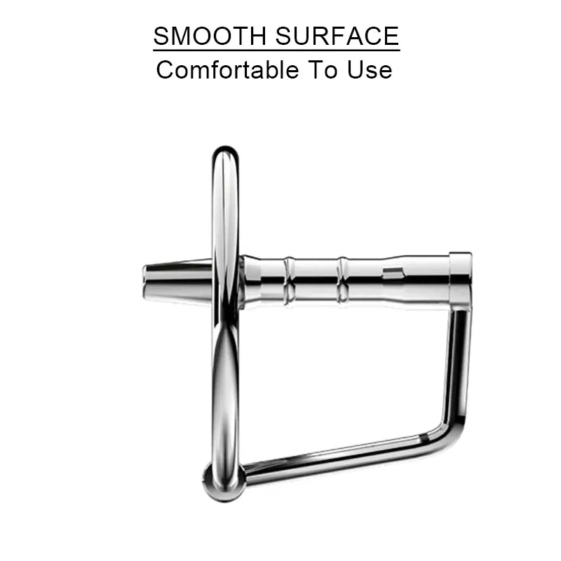 Stainless Steel Urethral Sound Hollow Penis Plug Glans Ring Adult Sex Toys for Men