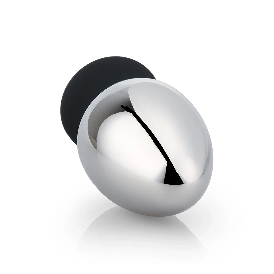 Large Size Aluminium Alloy Butt Plug Huge Silicone Cup Anal Plug Sex Toy for Men and Women Metal Material