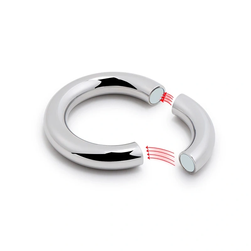 Magnetic Weighted Penis Cock Ring Stainless Steel Sex Toy for Men Magnetic Ball Stretcher Juguetes Sexuales Juguetes Sexuales