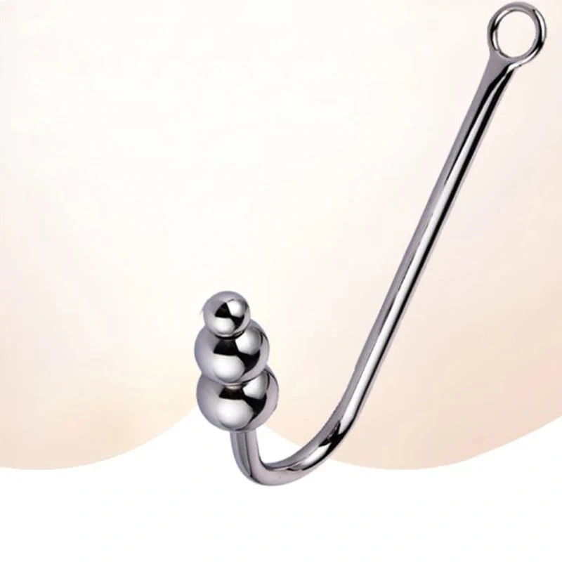 Stainless Steel Anal Toys for Men and Women 3 Balls Anal Hook and Bondage Gear Butt Plug Adult Sex Juguetes Sexuales