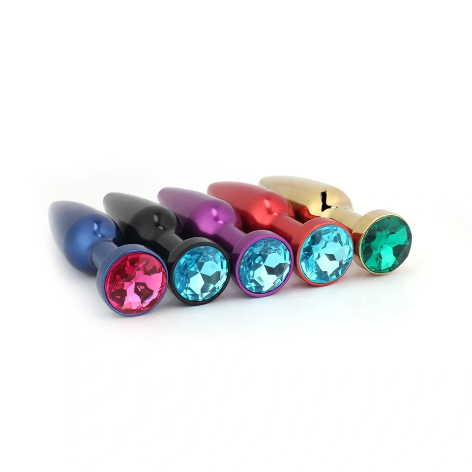 Aluminium Alloy Anal Plug Sex Toys for Women and Men Metal Bullet Butt Plug Colorful Juguetes Sexuales