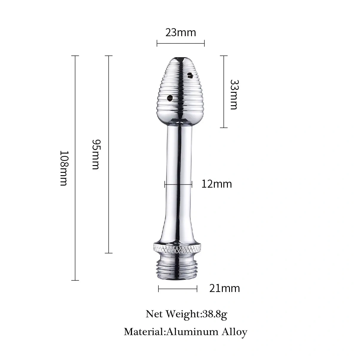 Aluminum Alloy Anal Vaginal Water Spray Douche Sex Toy Men/Women's Butt Plug Juguetes Sexuales Anal Douche Sex Toys