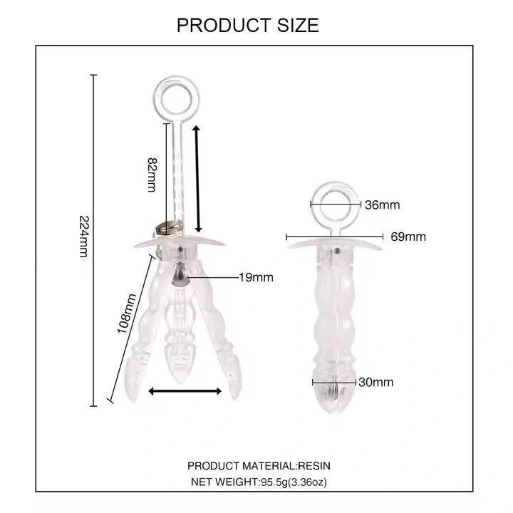 Extreme Resin Anal Vaginal Dilator Sex Toys Juguetes Sexuales for Women and Men Anal Speculum for Lovers