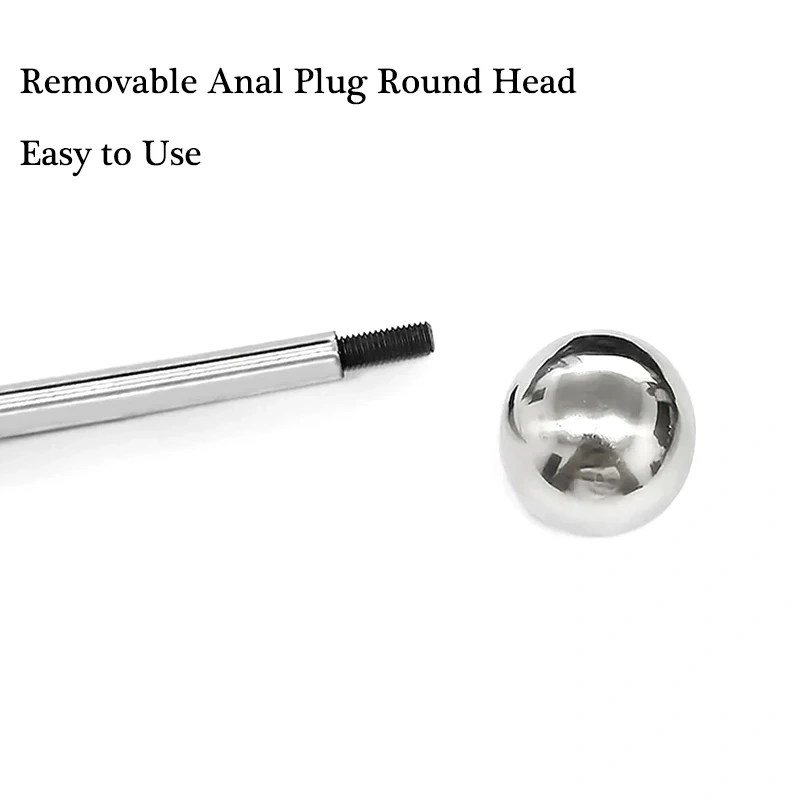 Stainless Steel Anal Plug with Long Handle 3 Ball Size Metal Butt Plug Sex Toys for Men Juguetes Sexuales Anal