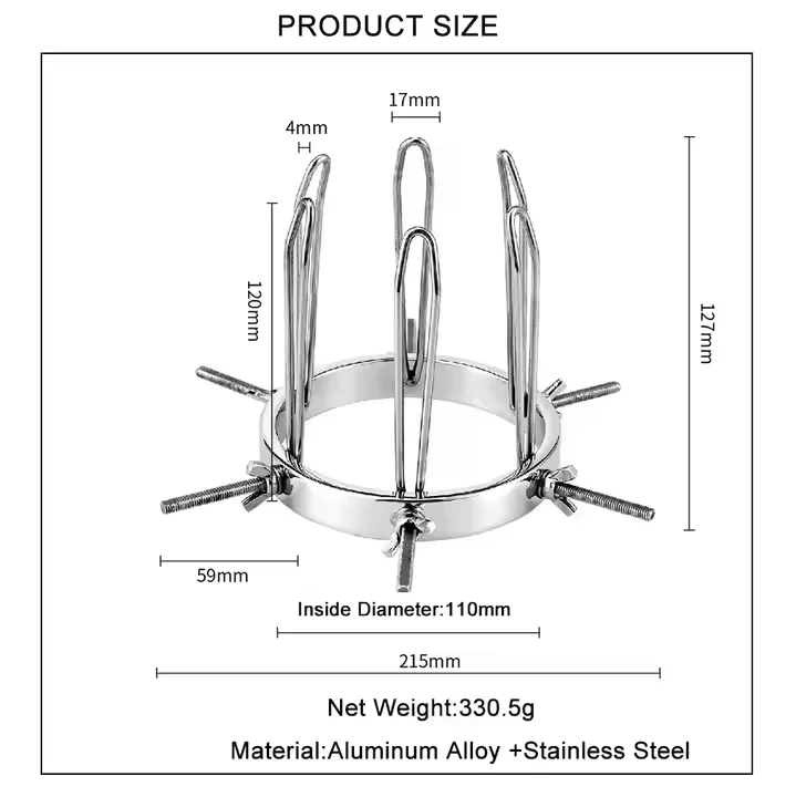 Adjustable Stainless Steel & Aluminium Alloy Anal Dilators Sex Toys for Women and Men Juguetes Sexuales