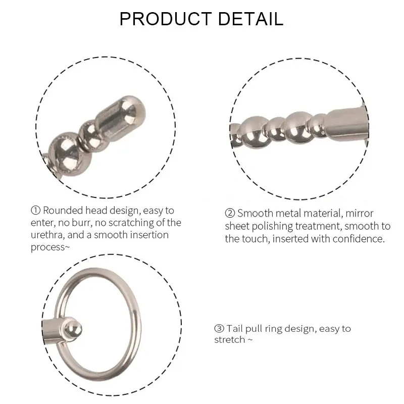 Long Stainless Steel Penis Plug for Men BDSM Sex Toys Urethral Sounds Pain Bondage Gear Juguetes Sexuales SM Type Experiences
